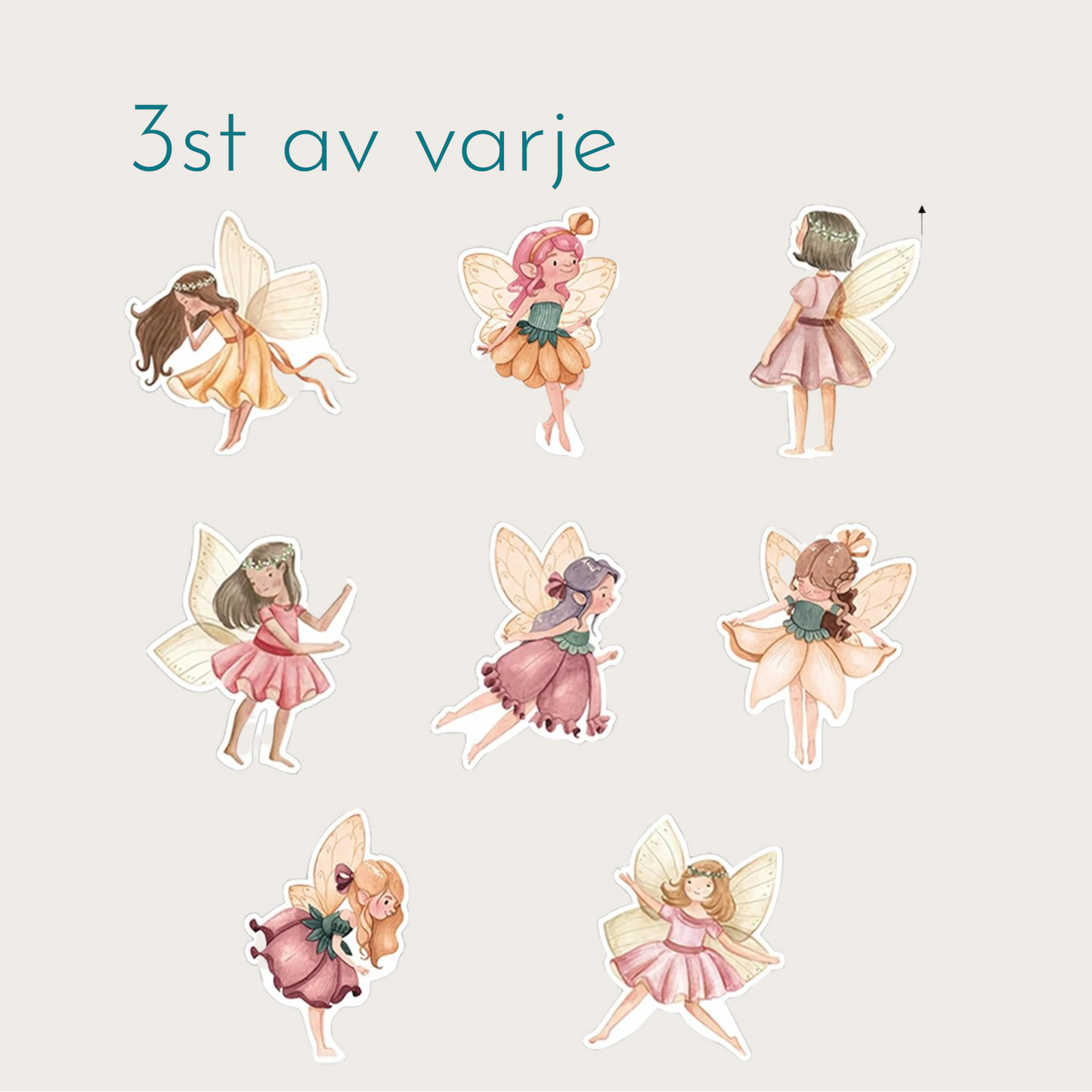 MUFFINS DEKORATION - Älv-toppers 24st