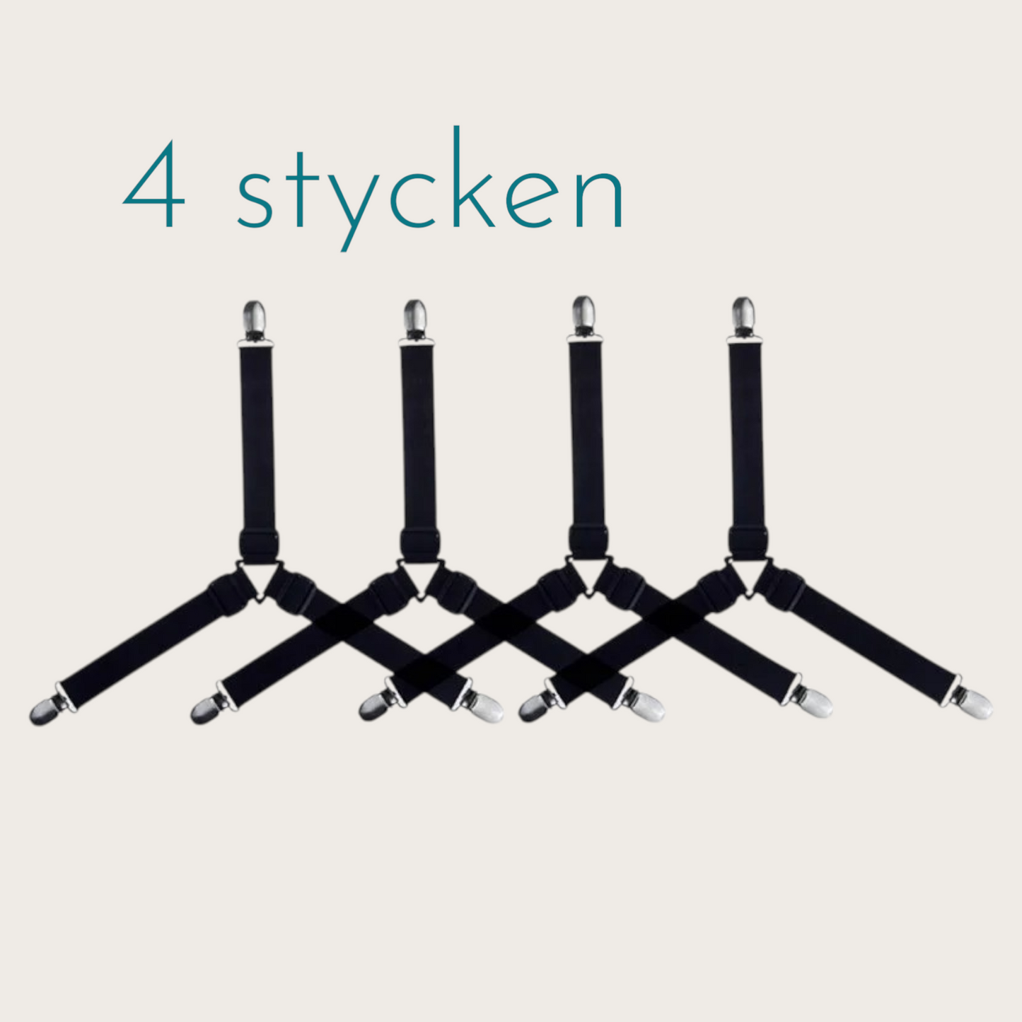 FÄSTEN FÖR LAKAN - 4 pack