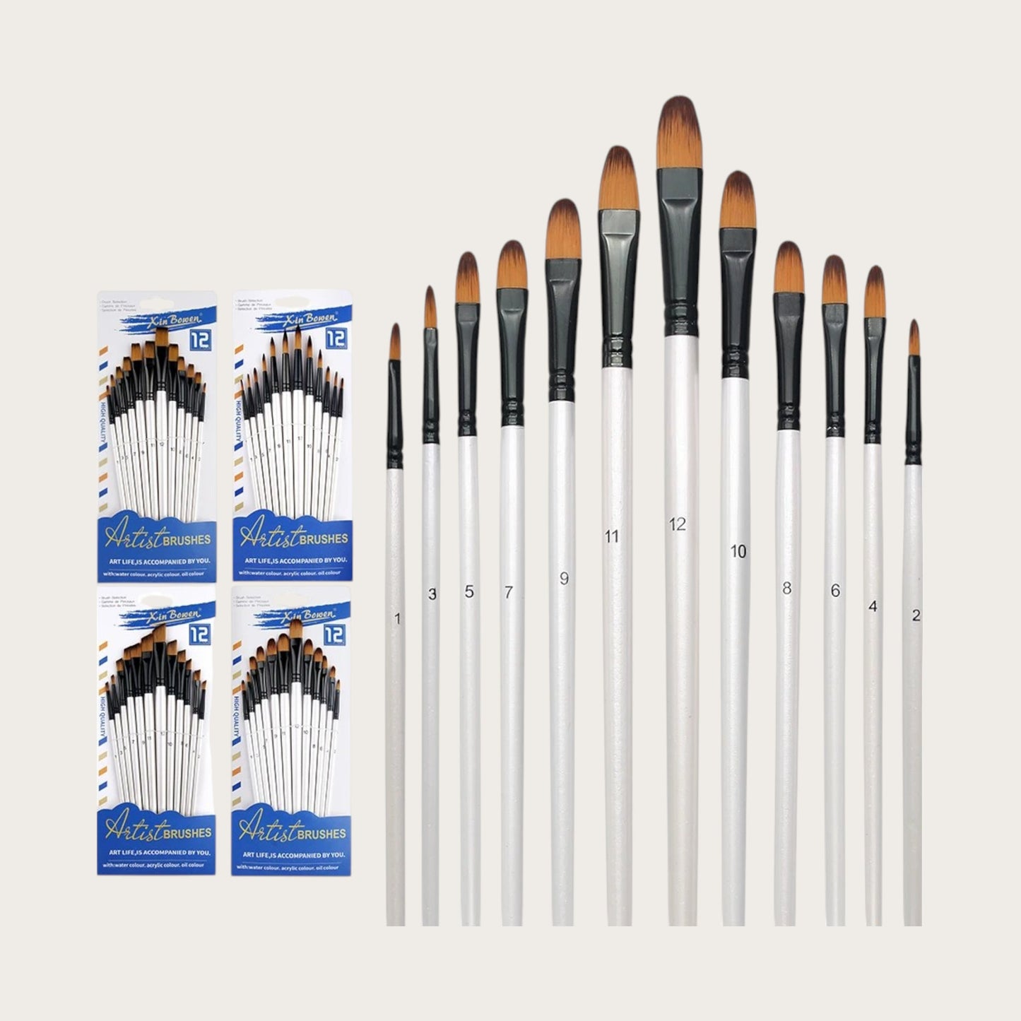 PENSELSET - 12 delar