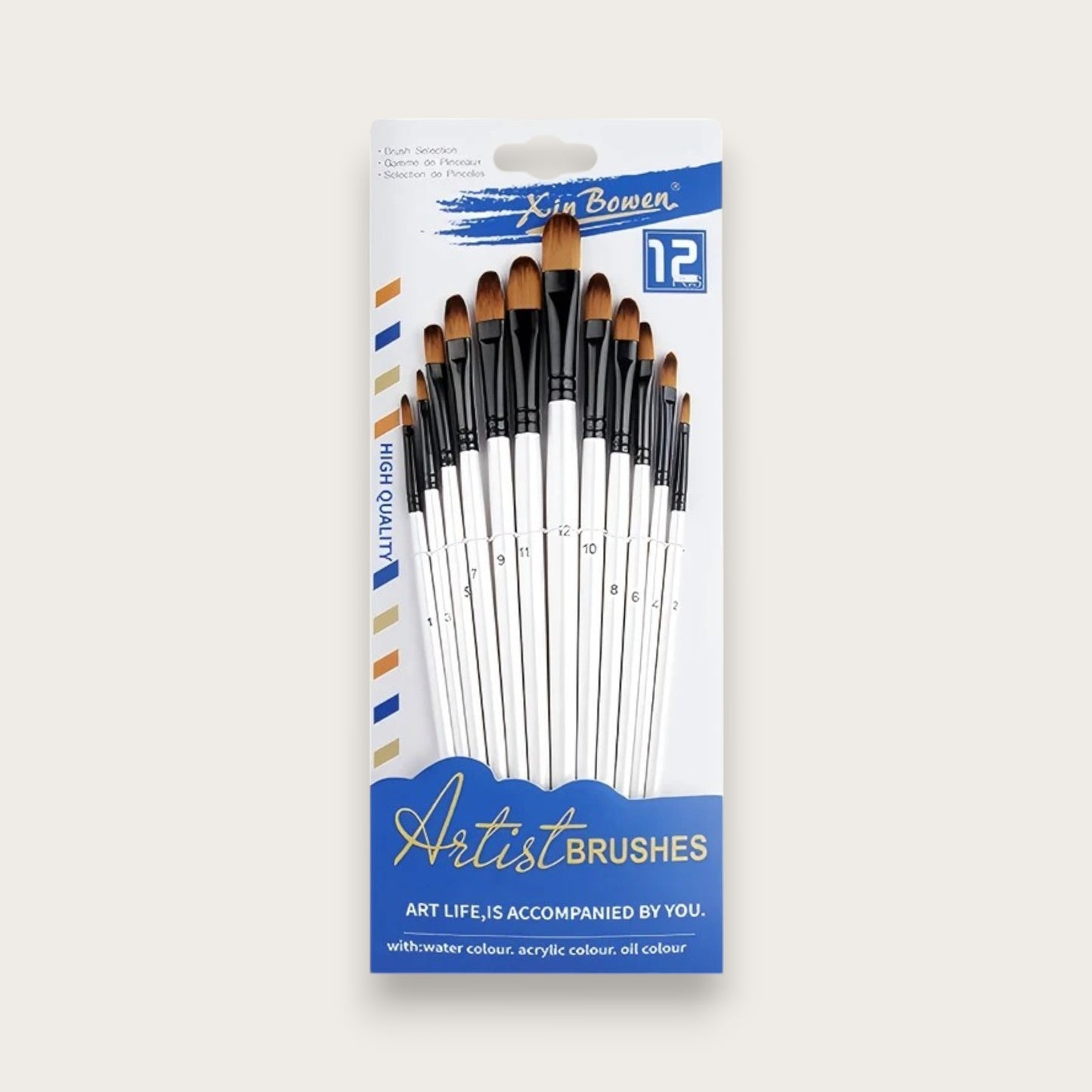 PENSELSET - 12 delar