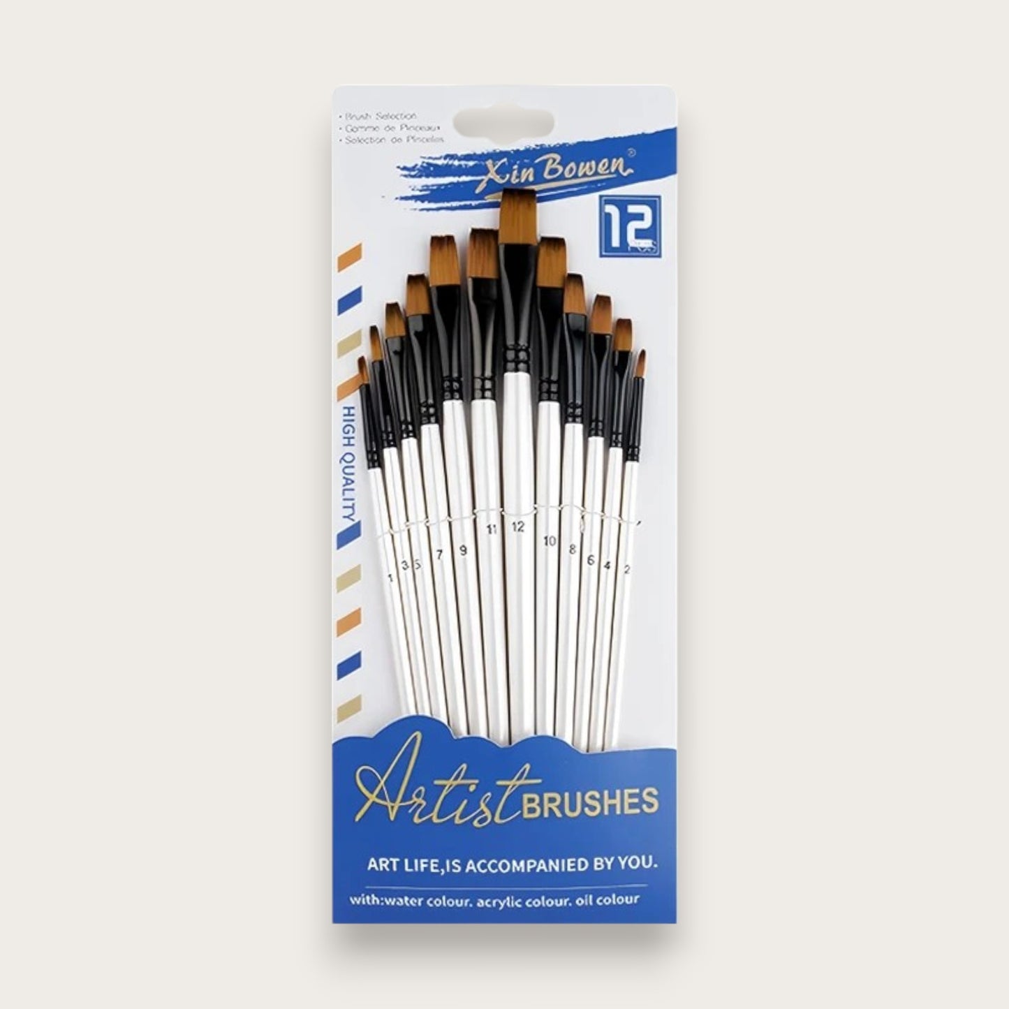 PENSELSET - 12 delar