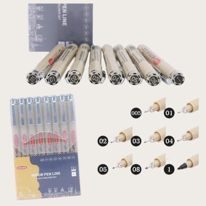MICRO-PEN-SET - 8st storlekar