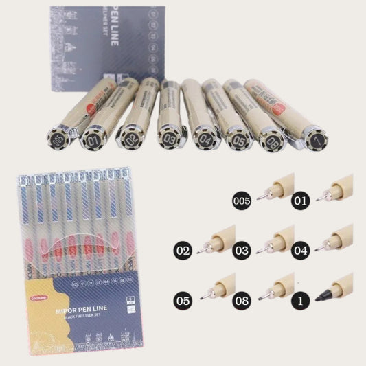MICRO-PEN-SET - 8st storlekar