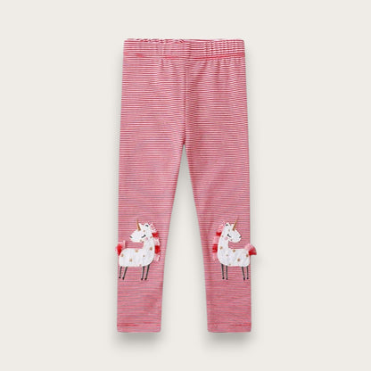 BRODERADE LEGGINGS - 2-7 år