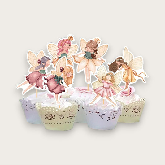 MUFFINS DEKORATION - Älv-toppers 24st
