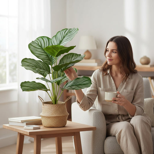 KONSTGJORT MONSTERA - 43cm - Flera fäger