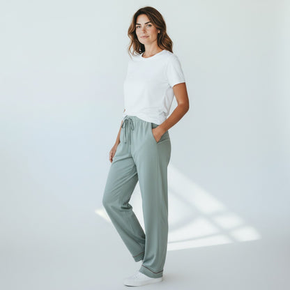 pyjamasbyxor-långa-herr-dam-unisex-grå-blå