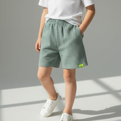 shorts-barn-blå-muslin