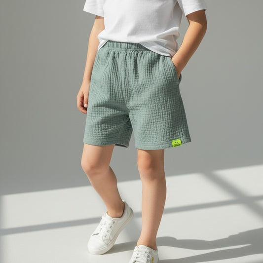 shorts-barn-blå-muslin