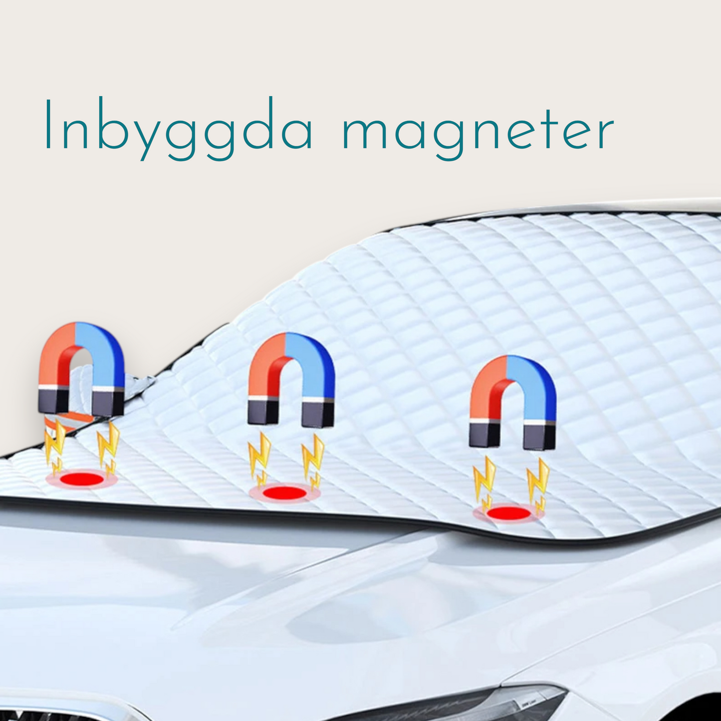 VINDRUTEÖVERDRAG - Med magneter